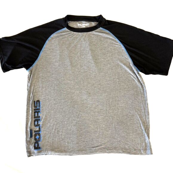 Polaris Men's Gray and Black T-Shirt - Size Large - Picture 4 of 7